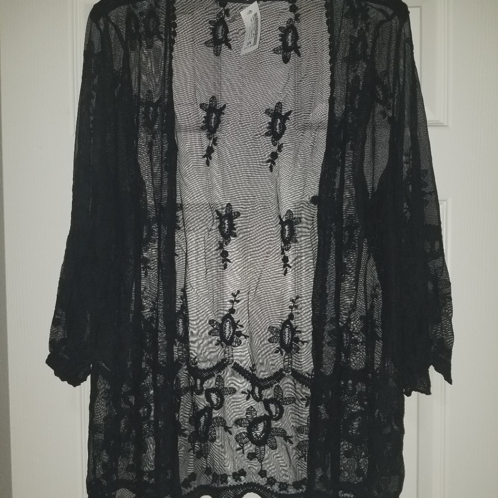 Oboe Crotchet Lace Cardigan